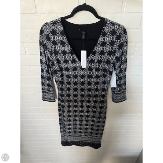 Dress Work By White House Black Market In Black & White, Size: Xs
