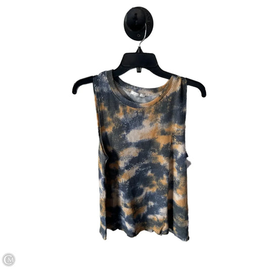 Top Sleeveless By Clothes Mentor In Blue & Yellow, Size: L