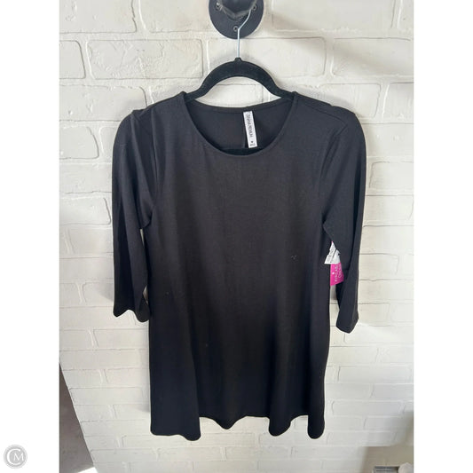 Tunic Long Sleeve By Zenana In Black, Size: M