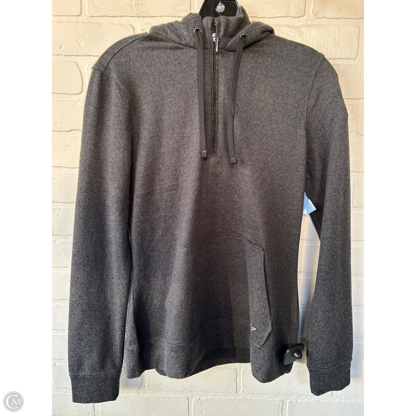 Athletic Sweatshirt Hoodie By Greg Norman In Grey, Size: S