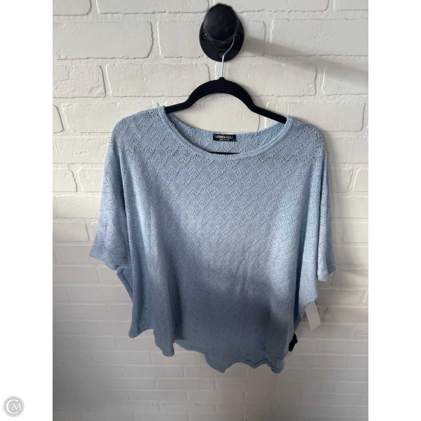 Sweater Short Sleeve By Heimish Usa In Blue, Size: L