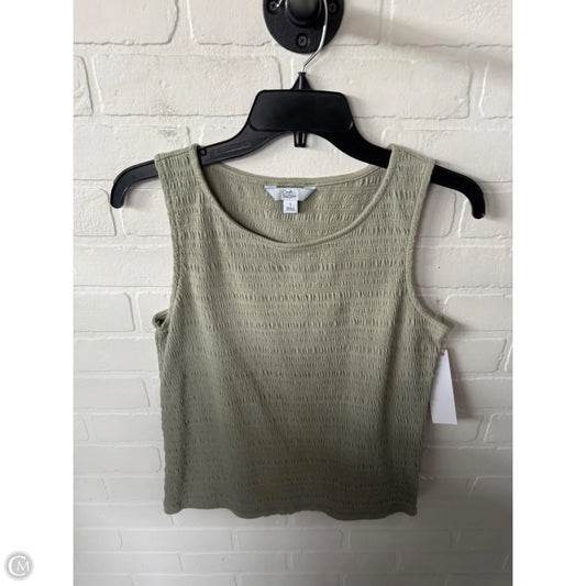 Top Sleeveless By Croft And Barrow In Green, Size: S