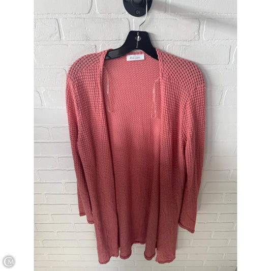 Cardigan By Clothes Mentor In Peach, Size: L