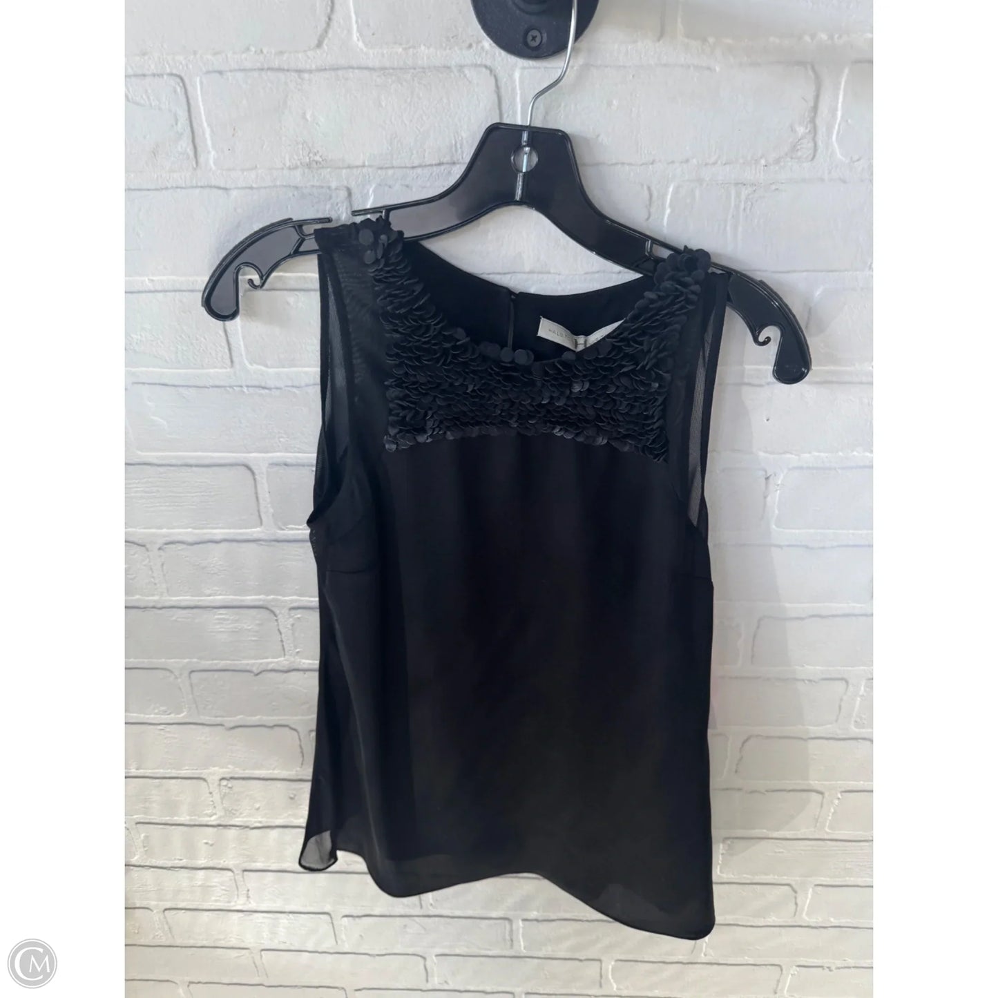 Top Sleeveless By Halston Heritage In Black, Size: Xs