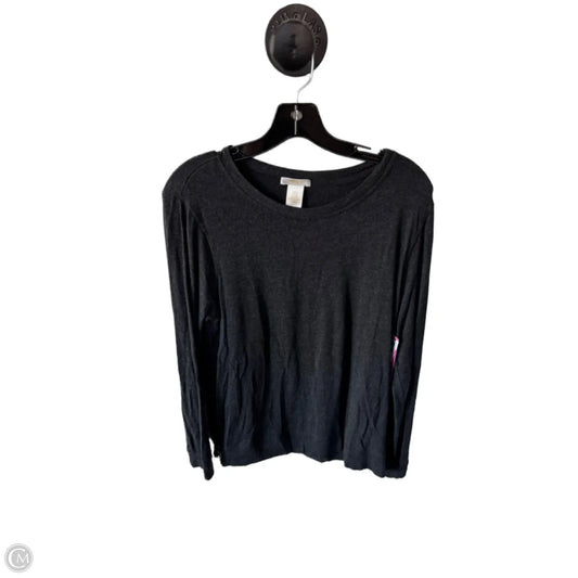 Top Long Sleeve By Matty M In Grey, Size: M