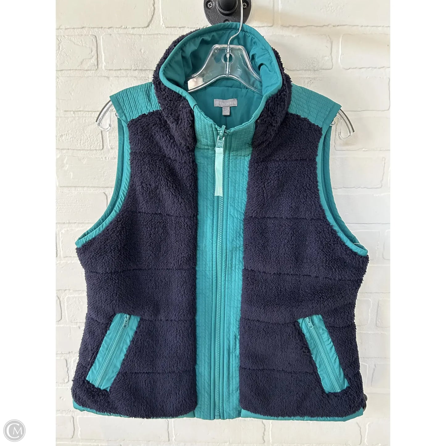 Vest Fleece By Talbots In Navy, Size: Mp