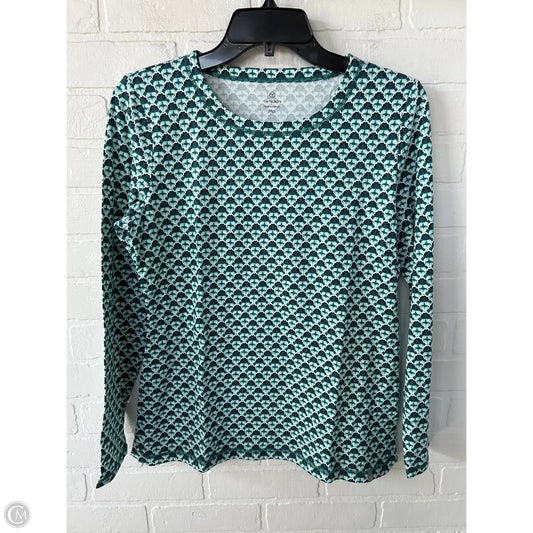 Top Long Sleeve By Talbots In Blue & Green, Size: Mp