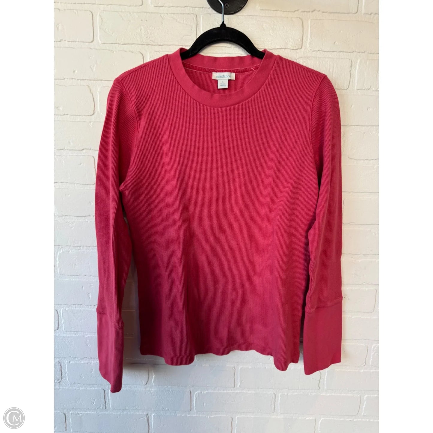 Top Long Sleeve Basic By Sundance In Red, Size: L
