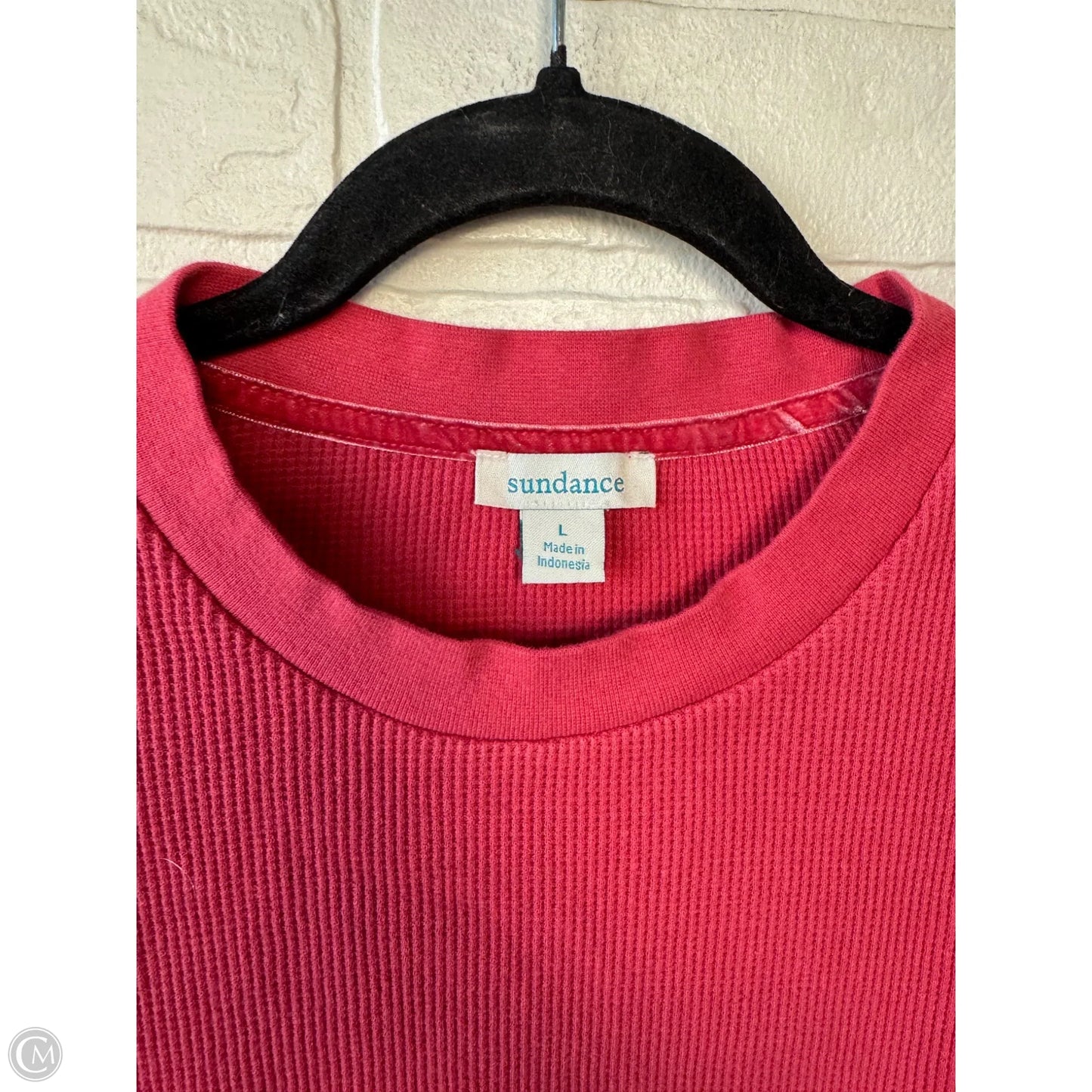 Top Long Sleeve Basic By Sundance In Red, Size: L