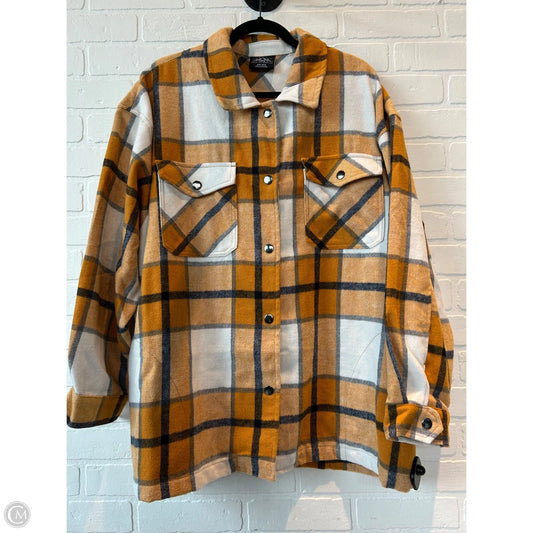 Jacket Shirt By Clothes Mentor In Yellow, Size: Xxl