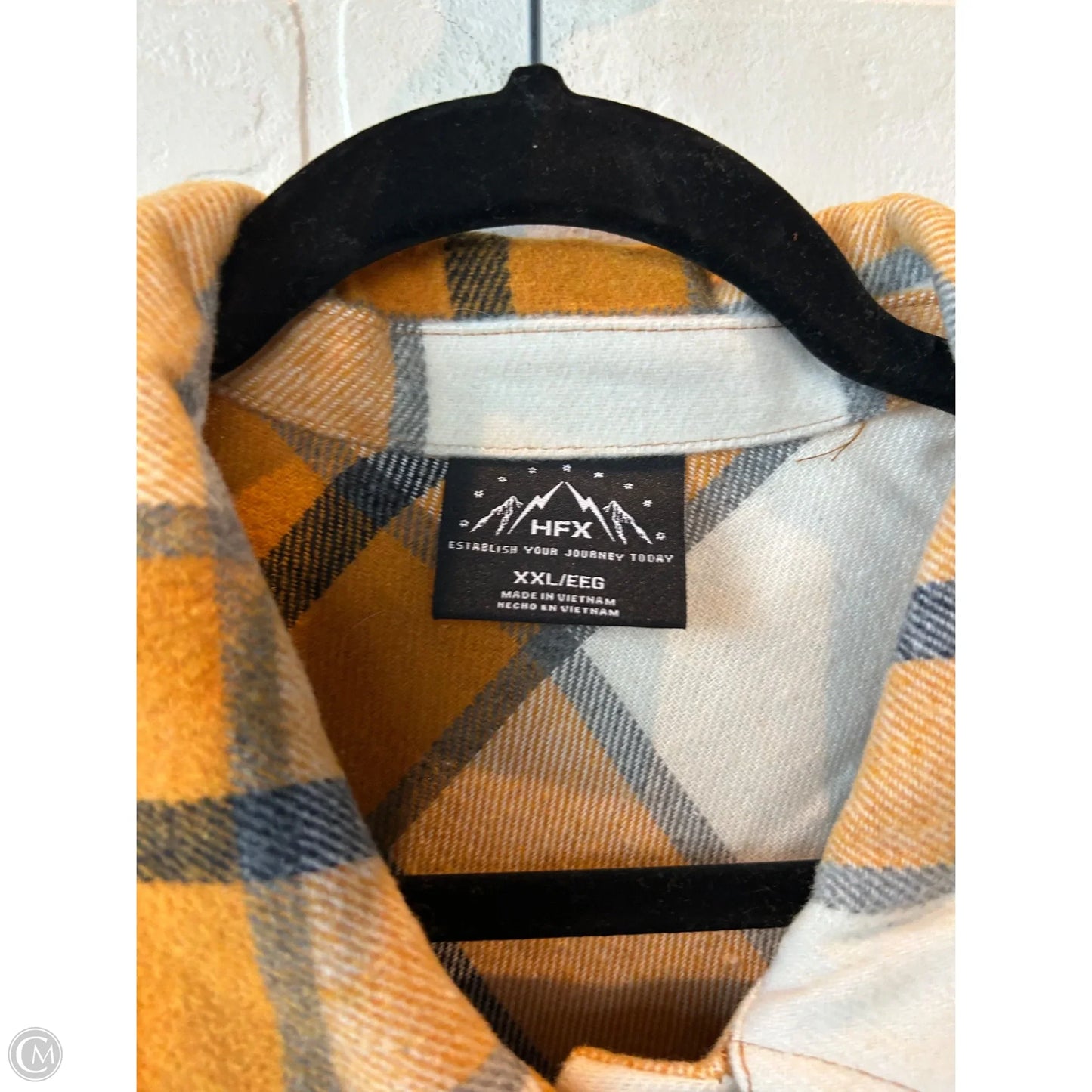 Jacket Shirt By Clothes Mentor In Yellow, Size: Xxl