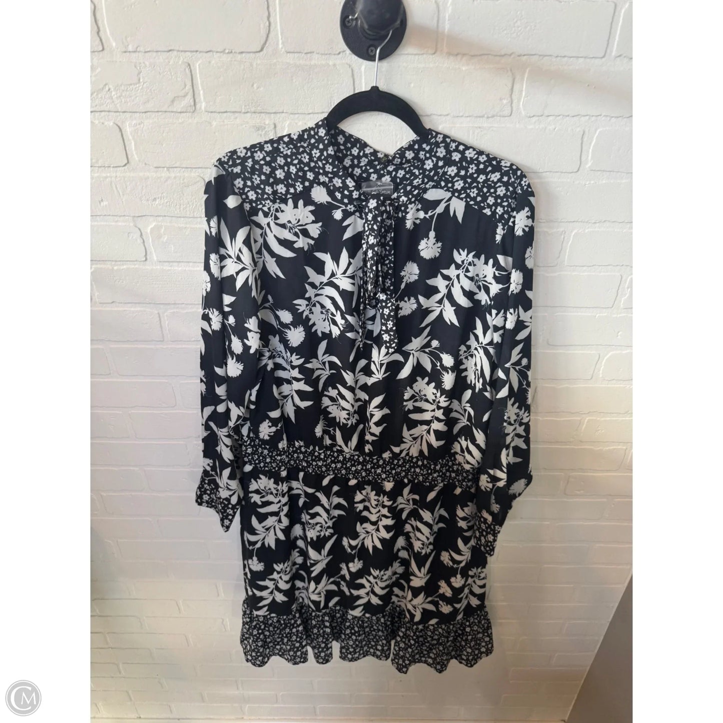 Dress Casual Midi By Sam Edelman In Black & Grey, Size: 1x