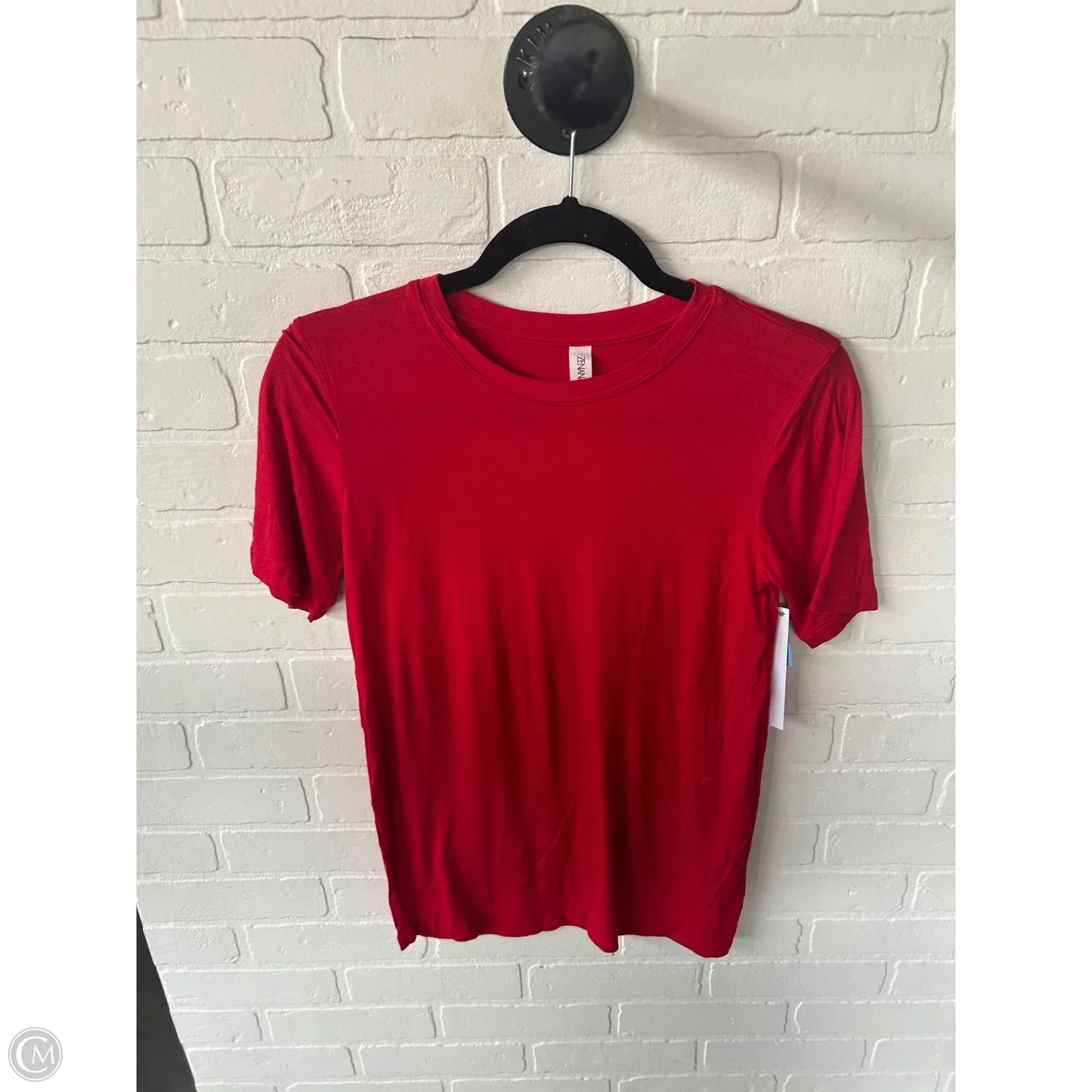 Top Short Sleeve By Zenana In Red, Size: S