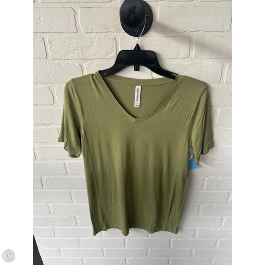 Top Short Sleeve Basic By Zenana In Green, Size: S