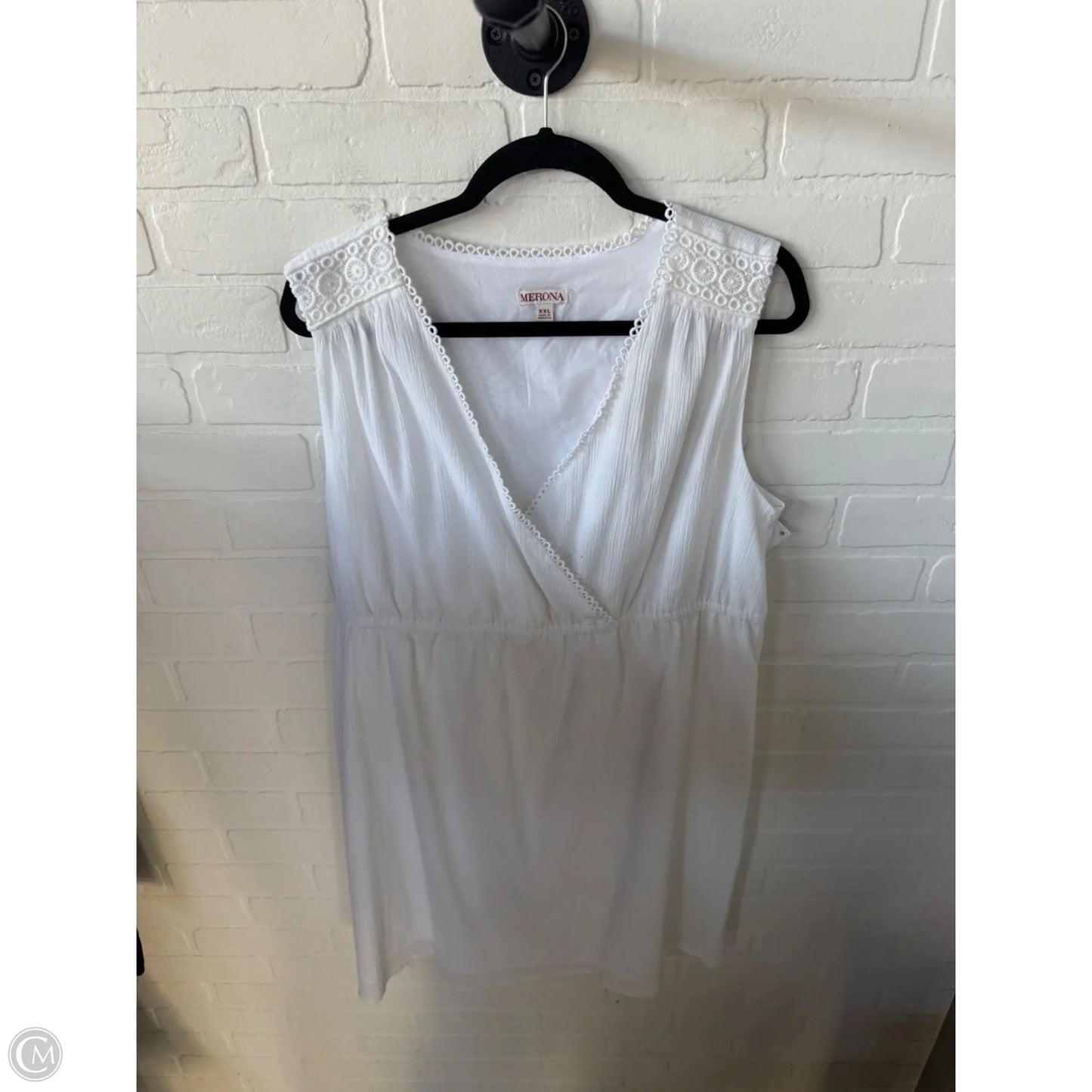 Dress Casual Short By Merona In White, Size: Xxl