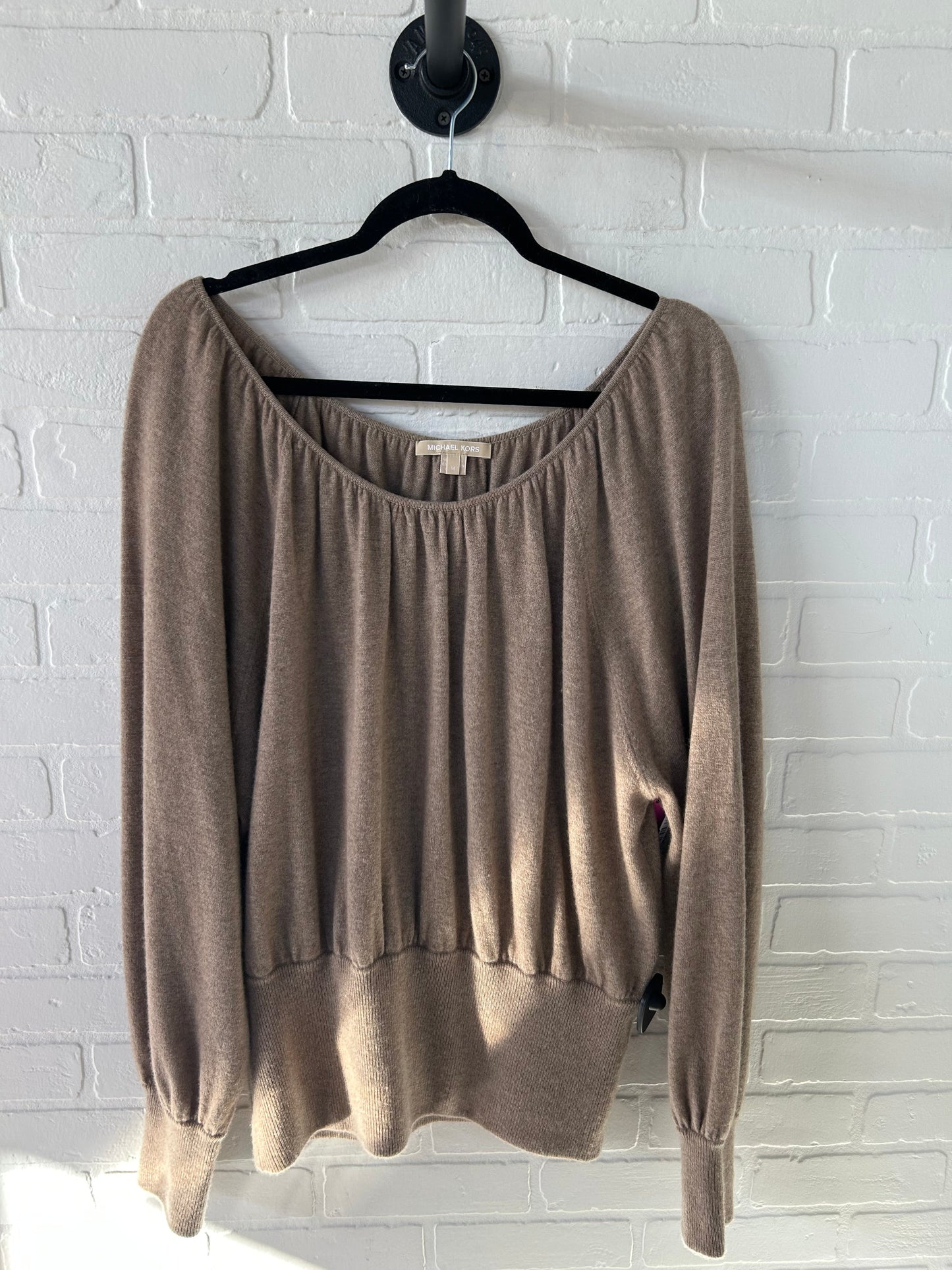 Sweater Cashmere By Michael By Michael Kors In Tan, Size: M