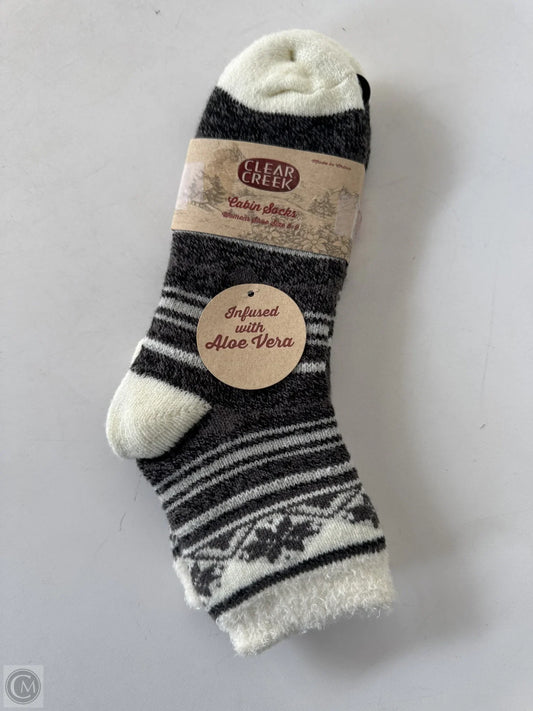 Socks By CLEAR CREEK In Black & Cream, Size: 0