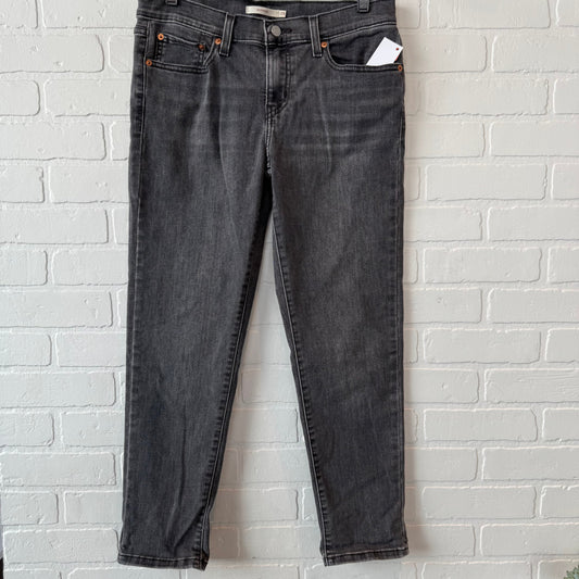 Jeans Boyfriend By Levis In Black Denim, Size: 6