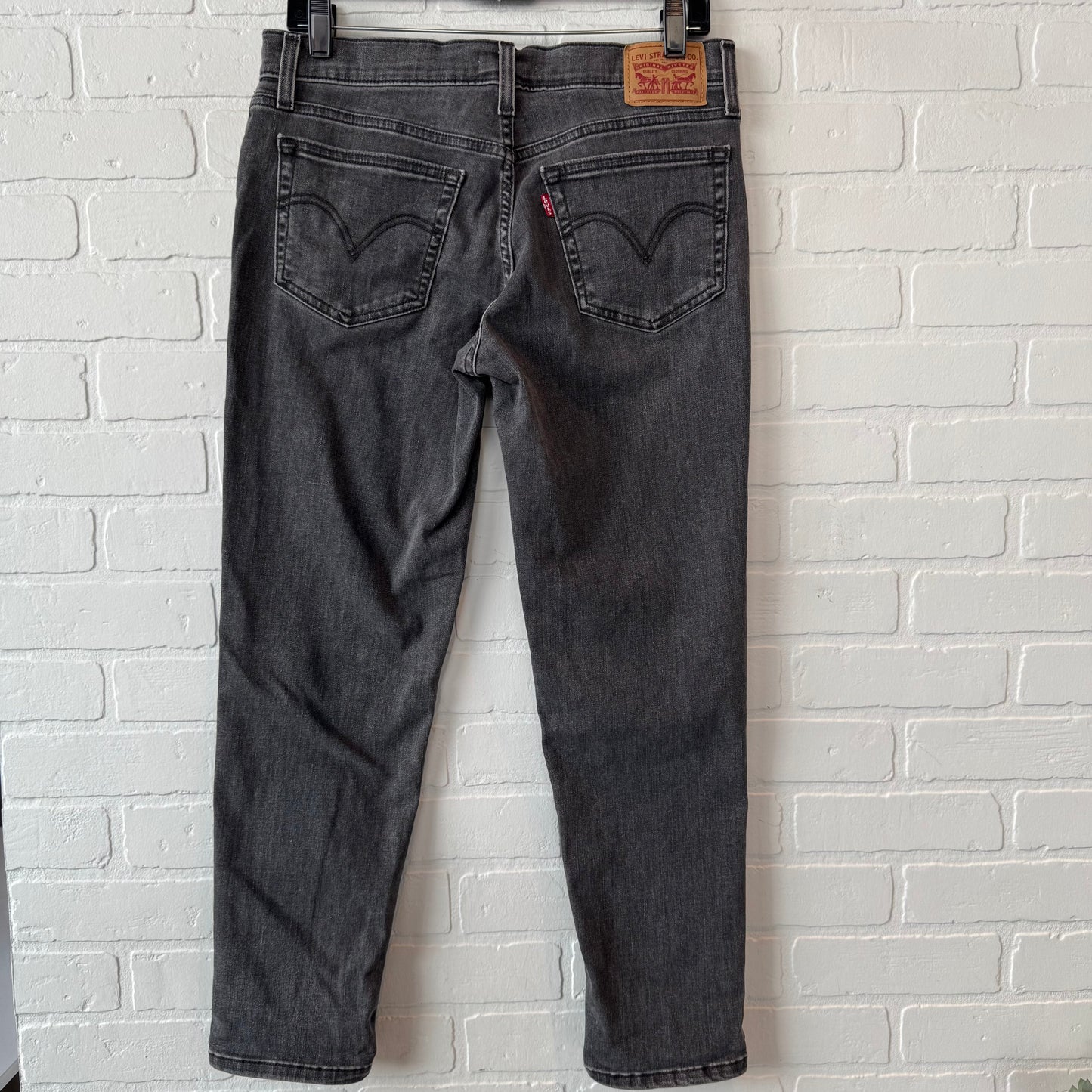 Jeans Boyfriend By Levis In Black Denim, Size: 6