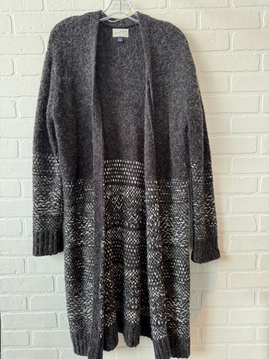 Sweater Cardigan By Universal Thread In Grey, Size: L