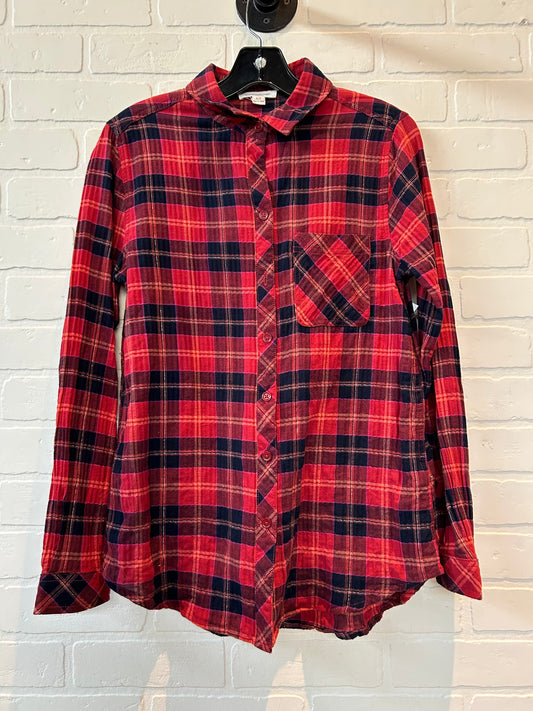 Top Long Sleeve By Beachlunchlounge In Red, Size: S