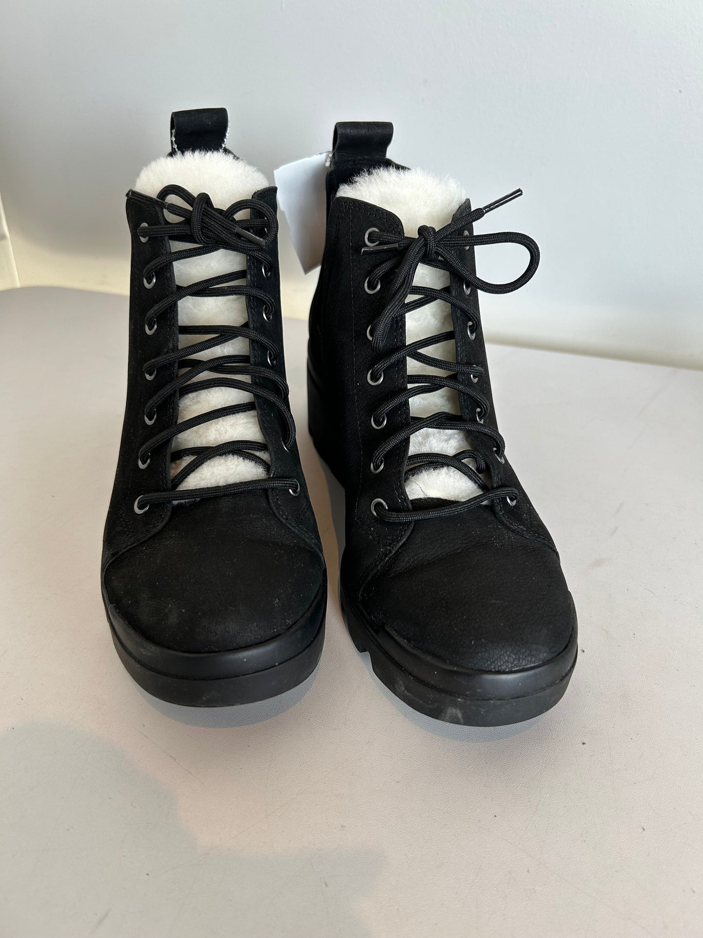 Boots Ankle Heels By Eileen Fisher In Black, Size: 8