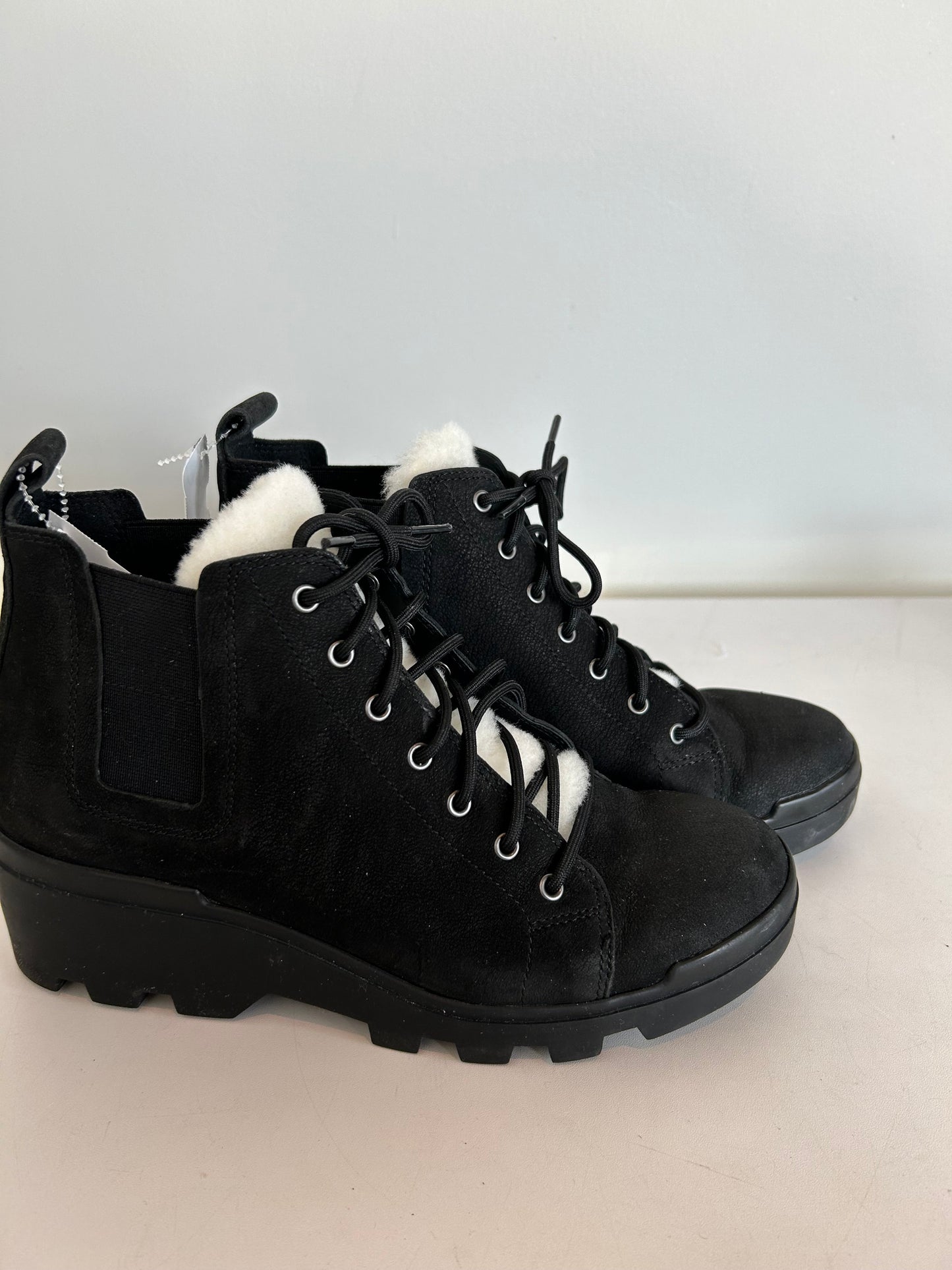 Boots Ankle Heels By Eileen Fisher In Black, Size: 8