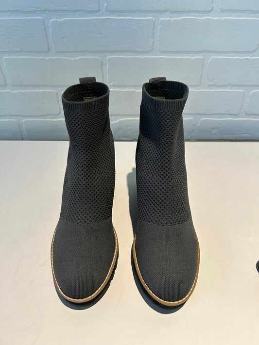 Boots Ankle Heels By Eileen Fisher In Grey, Size: 8