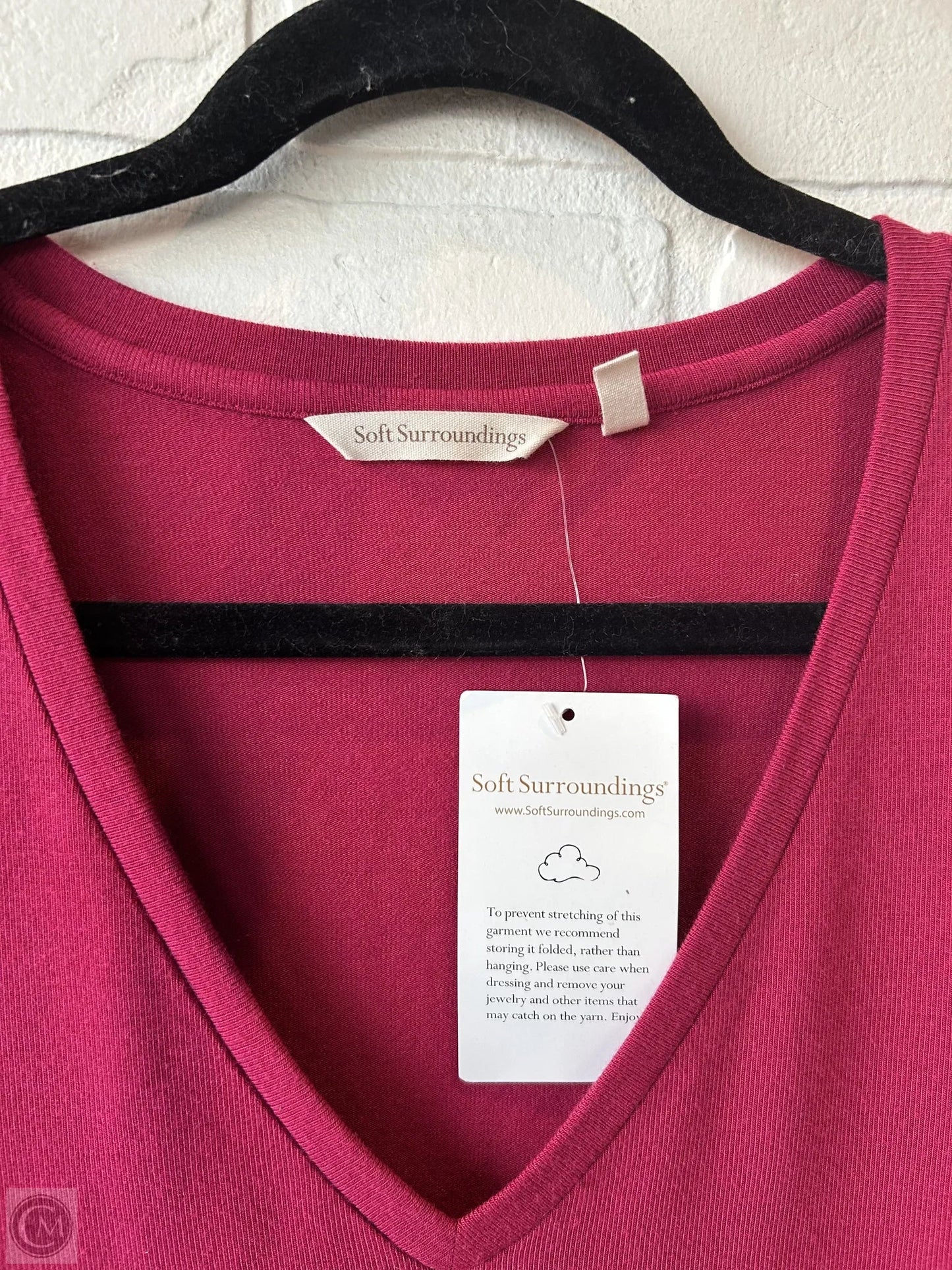 Top Long Sleeve By Soft Surroundings In Pink, Size: M