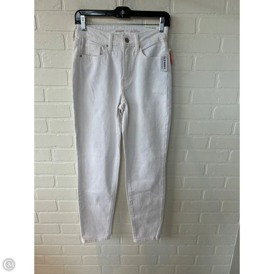 Jeans Straight By Old Navy In White, Size: 0