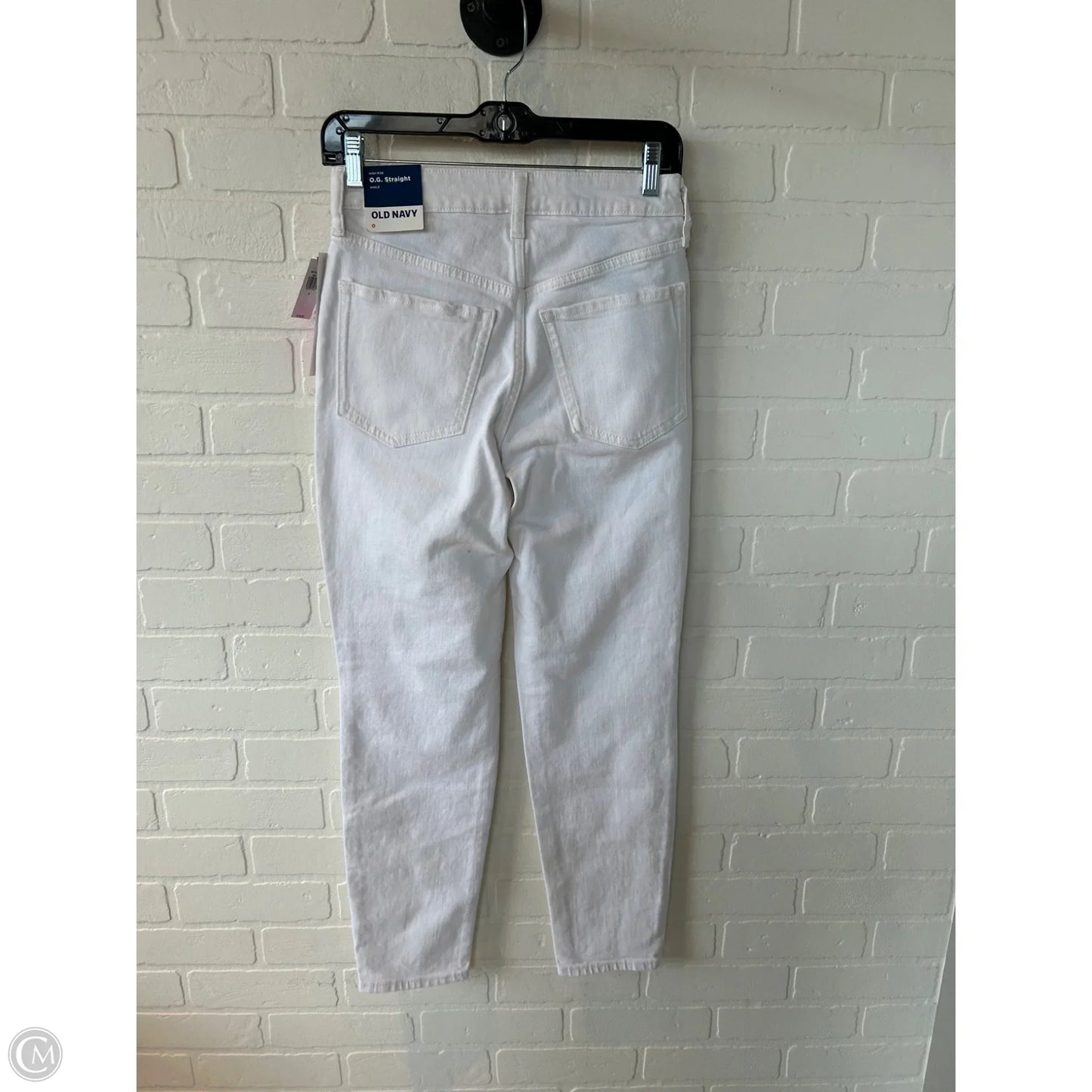 Jeans Straight By Old Navy In White, Size: 0
