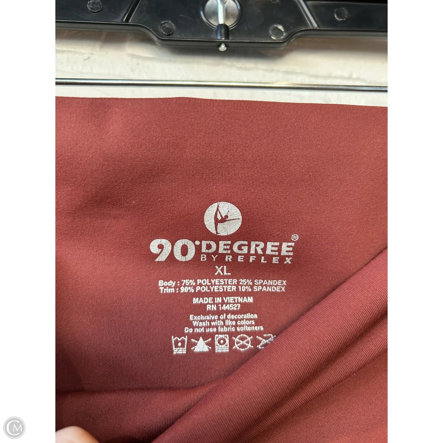 Athletic Leggings By 90 Degrees By Reflex In Brown, Size: 16