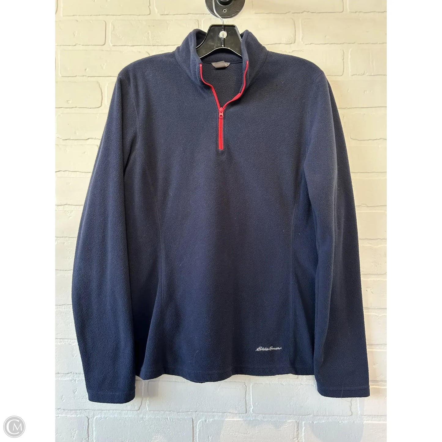 Jacket Fleece By Eddie Bauer In Navy, Size: M