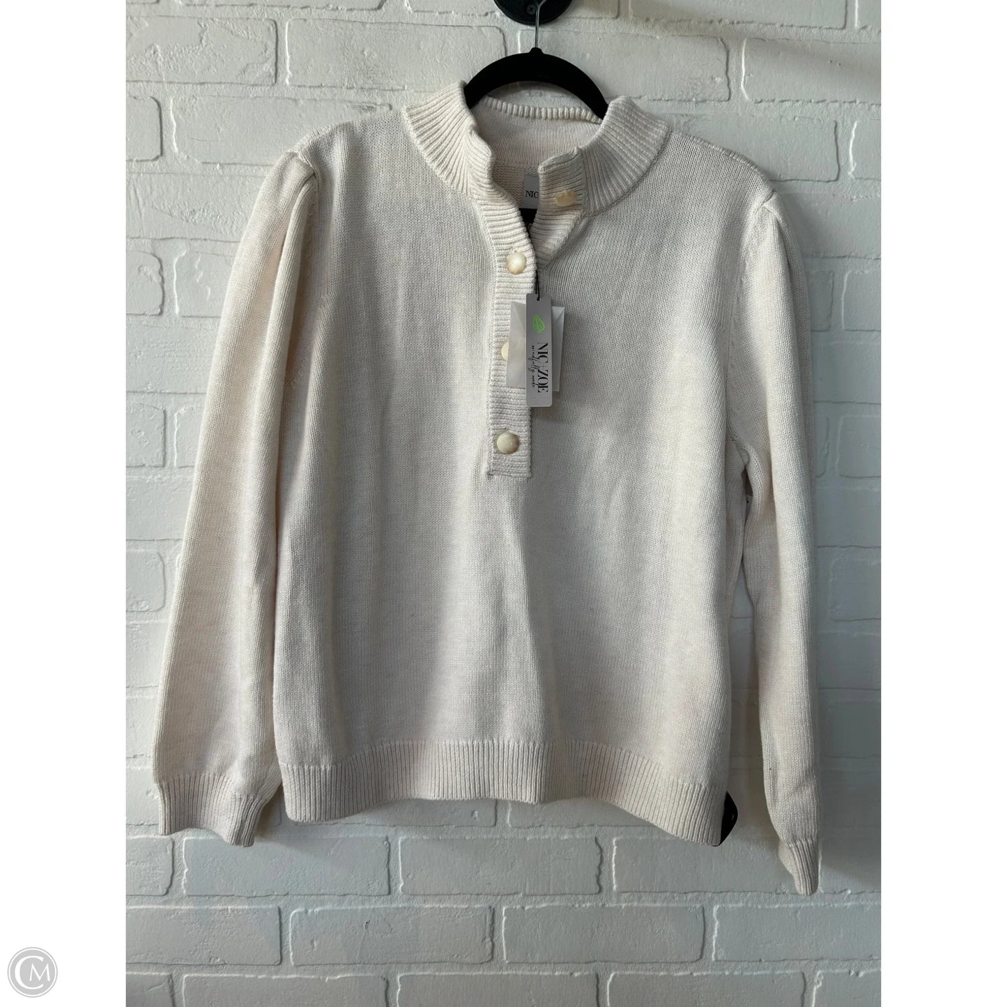 Sweater By Nic + Zoe In Cream, Size: Xxl