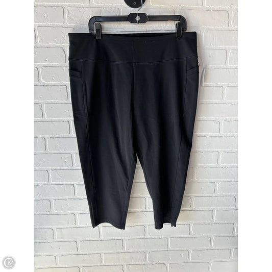 Athletic Capris By Talbots In Black, Size: 16