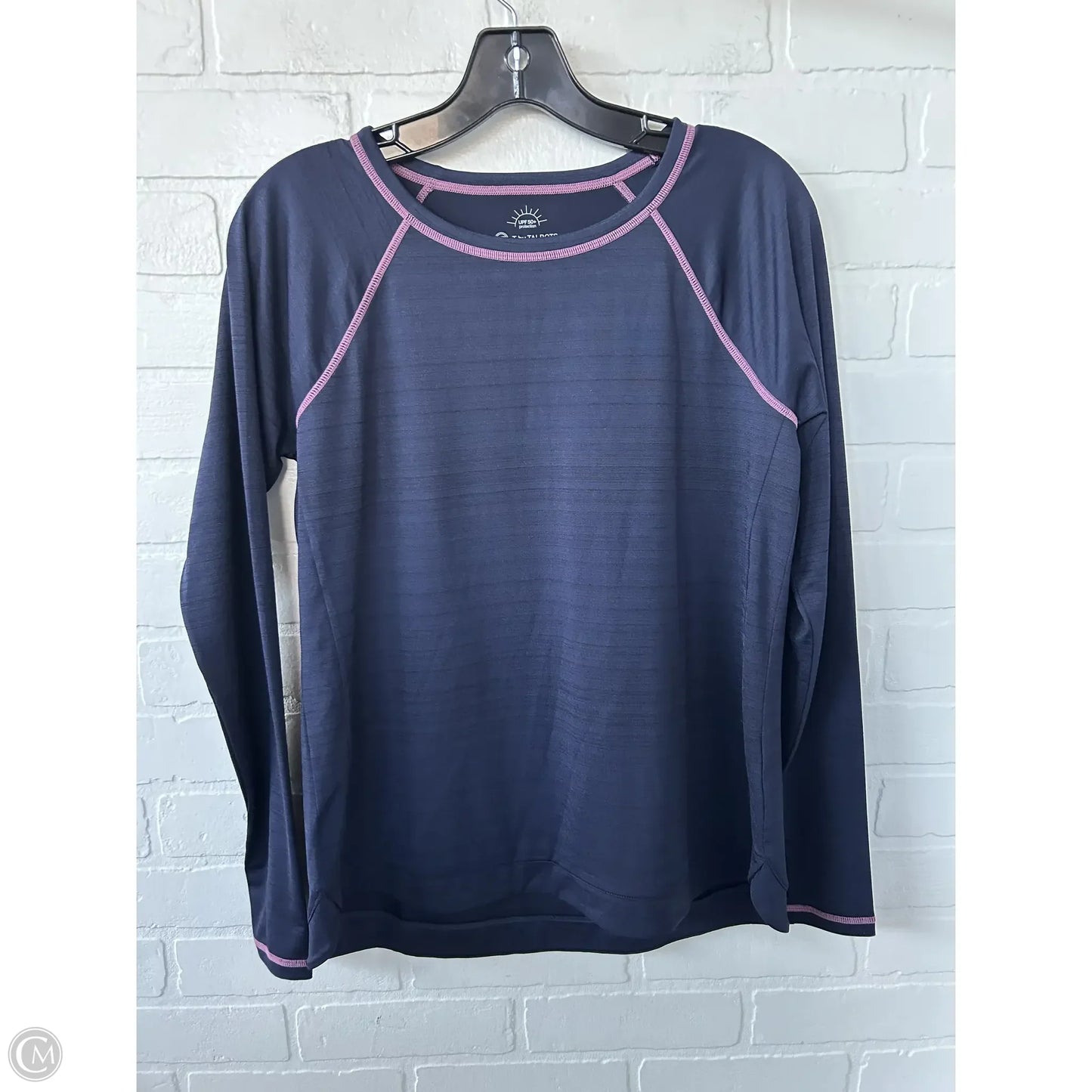Athletic Top Long Sleeve Crewneck By Talbots In Blue, Size: Mp
