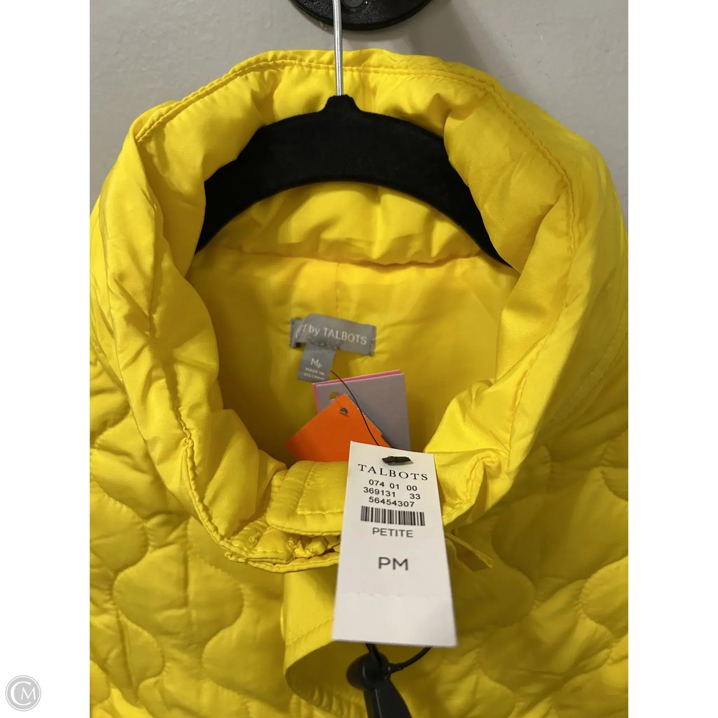 Vest Puffer & Quilted By Talbots In Yellow, Size: Mp