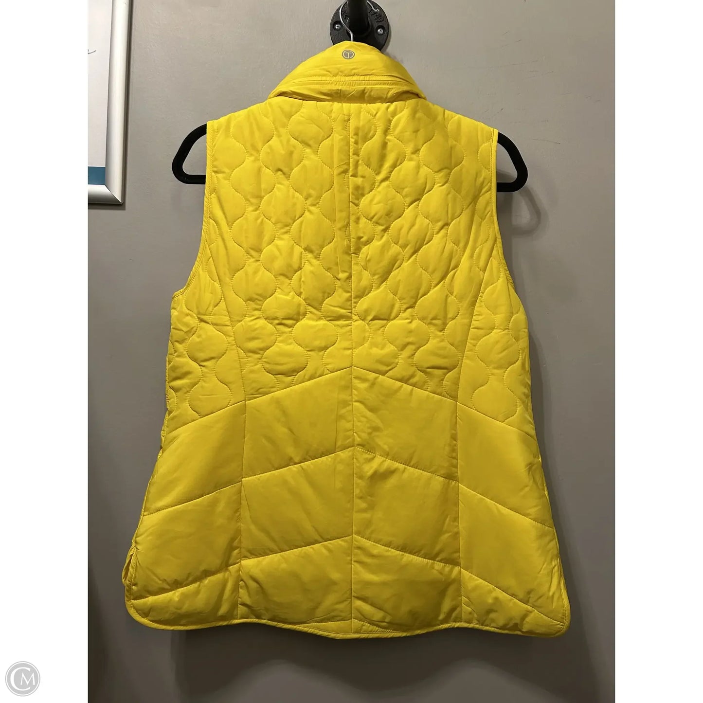 Vest Puffer & Quilted By Talbots In Yellow, Size: Mp