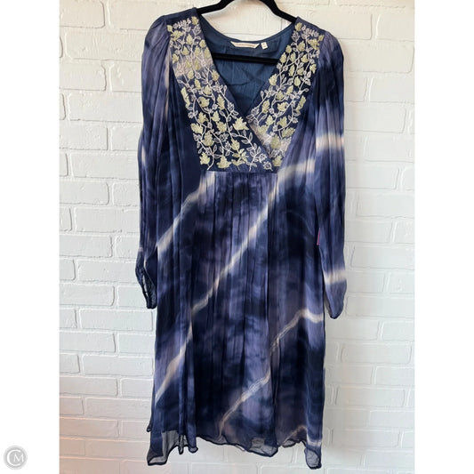 Dress Casual Midi By Soft Surroundings In Blue, Size: Xl