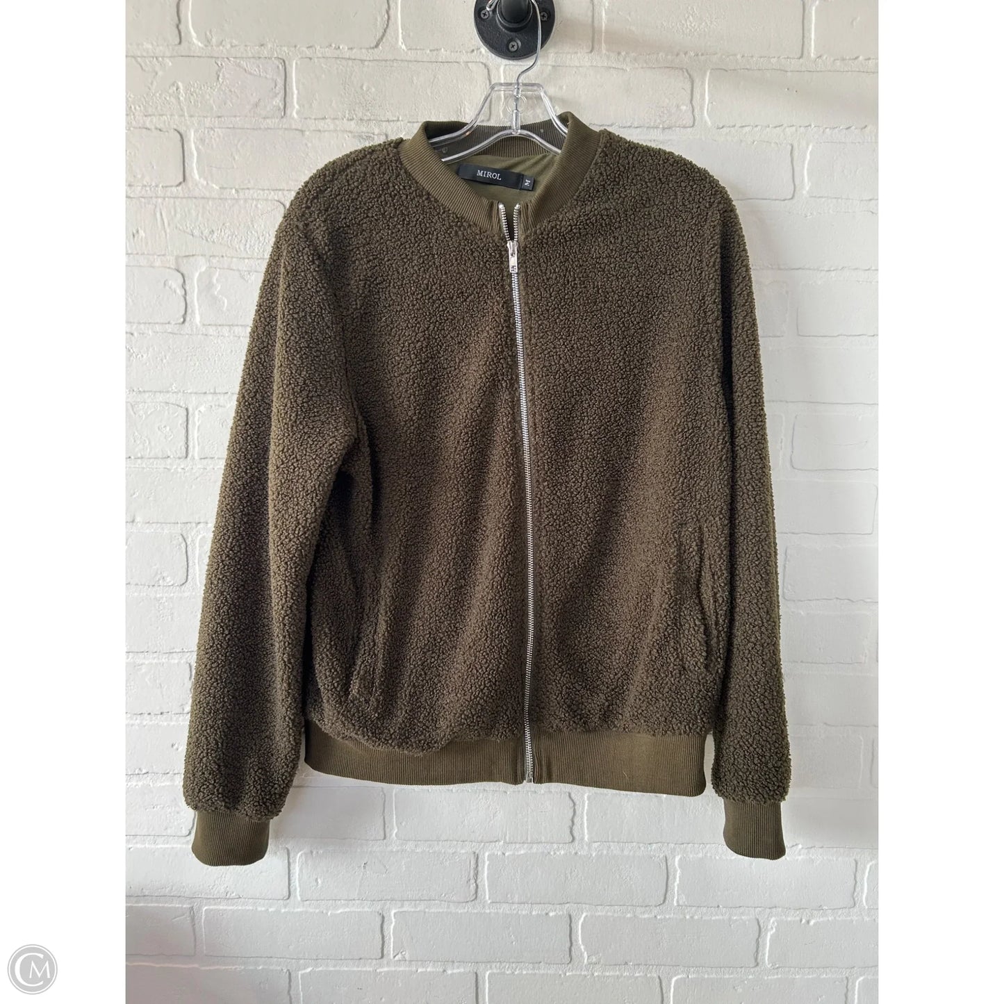 Jacket Fleece By MIROL In Green, Size: M