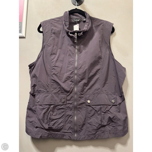 Vest Other By Eddie Bauer In Purple, Size: Xxl