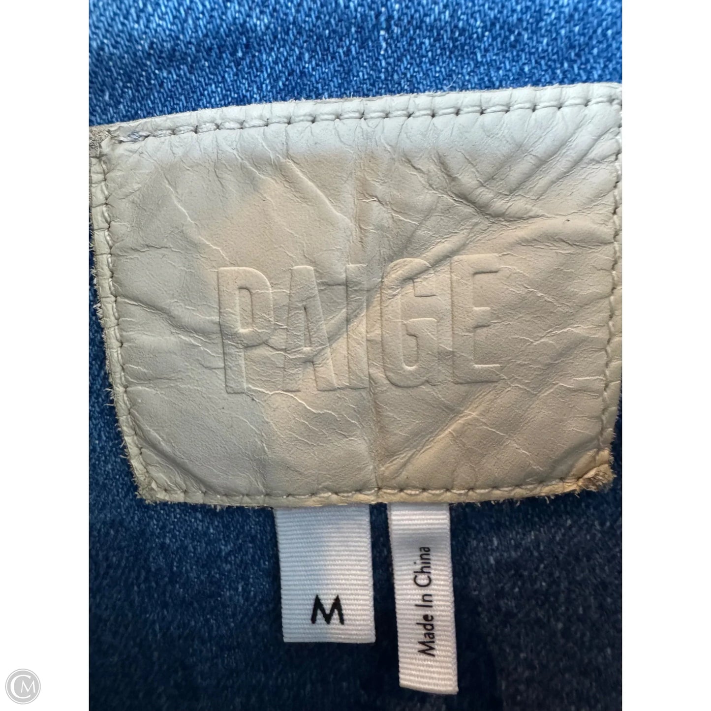 Jacket Denim By Paige In Blue Denim, Size: M