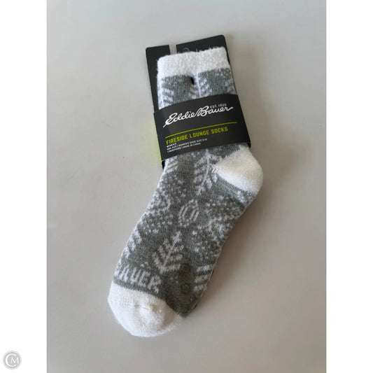 Socks By Eddie Bauer In Cream & Grey, Size: 0