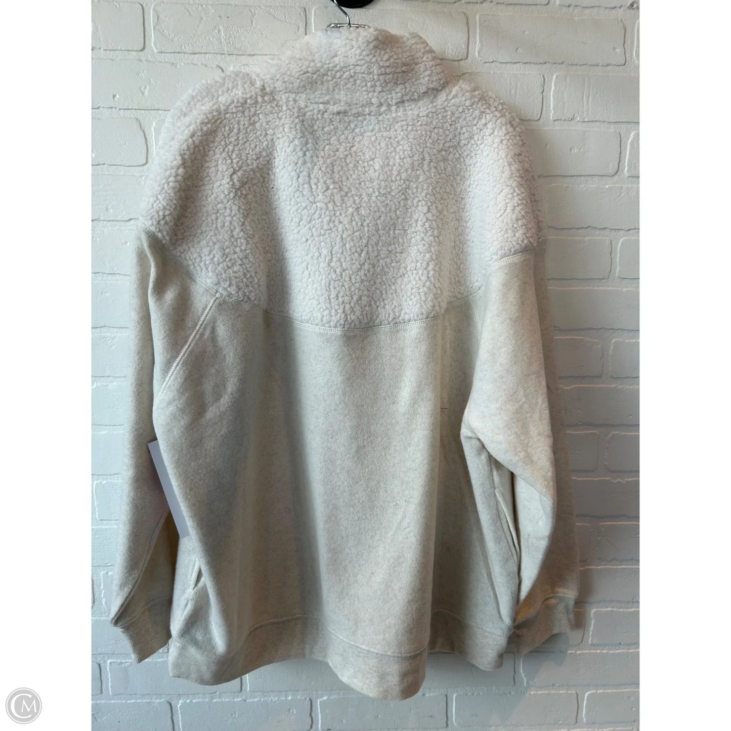 Sweatshirt Collar By Aerie In Cream, Size: L