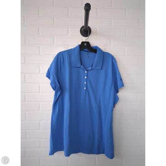 Top Short Sleeve By Eddie Bauer In Blue, Size: Xxl