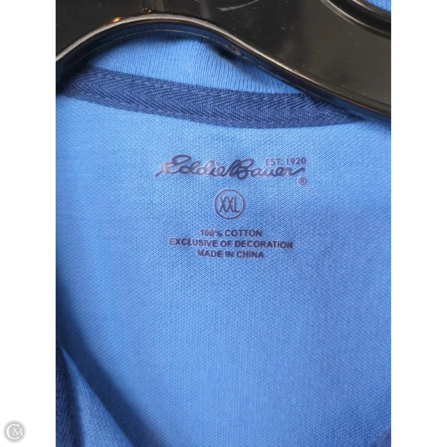 Top Short Sleeve By Eddie Bauer In Blue, Size: Xxl