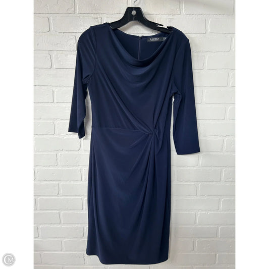 Dress Work By Lauren By Ralph Lauren In Navy, Size: S