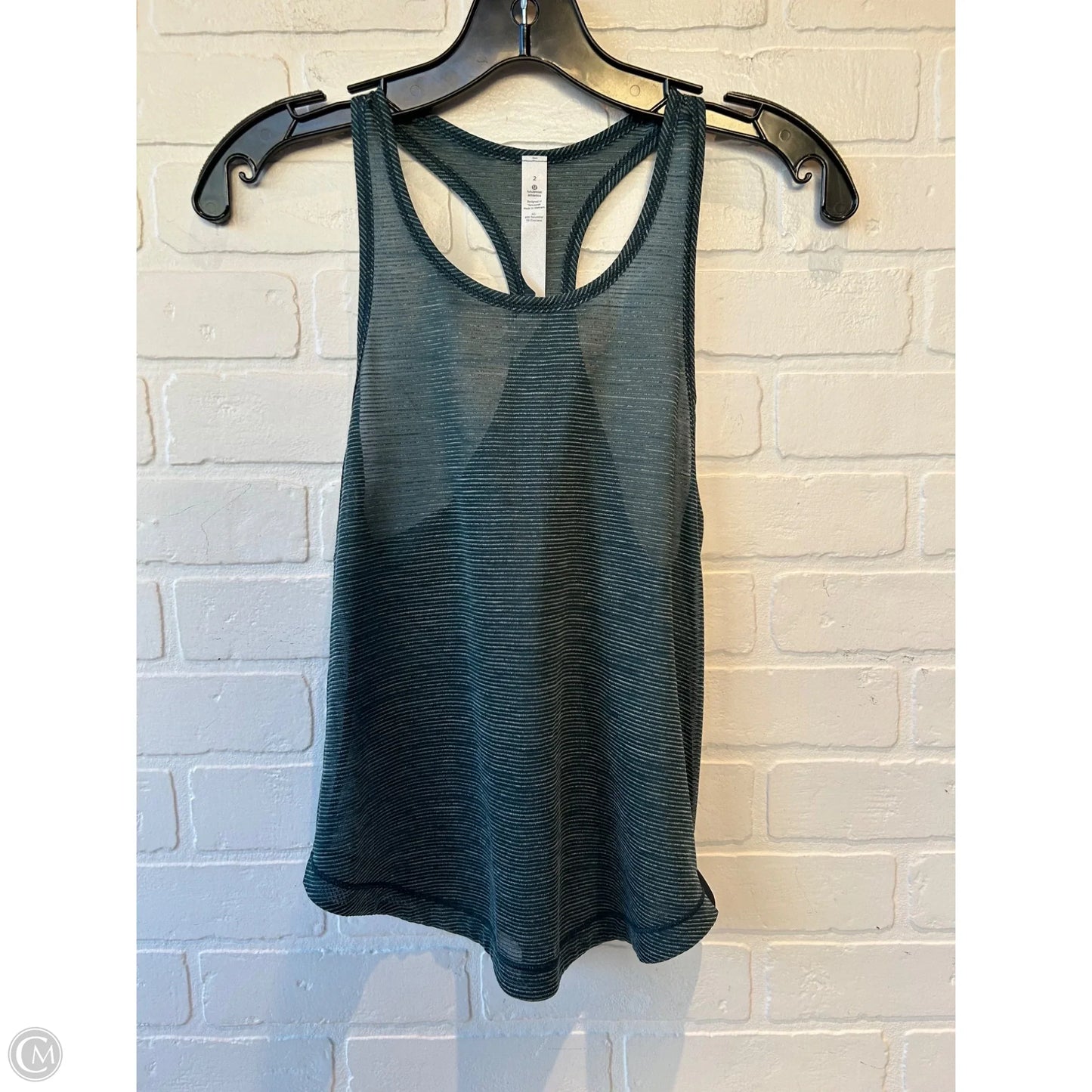 Athletic Tank Top By Lululemon In Teal, Size: Xs