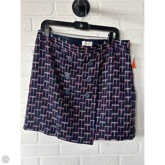 Skirt Mini & Short By Loft In Blue & Red & White, Size: 12p