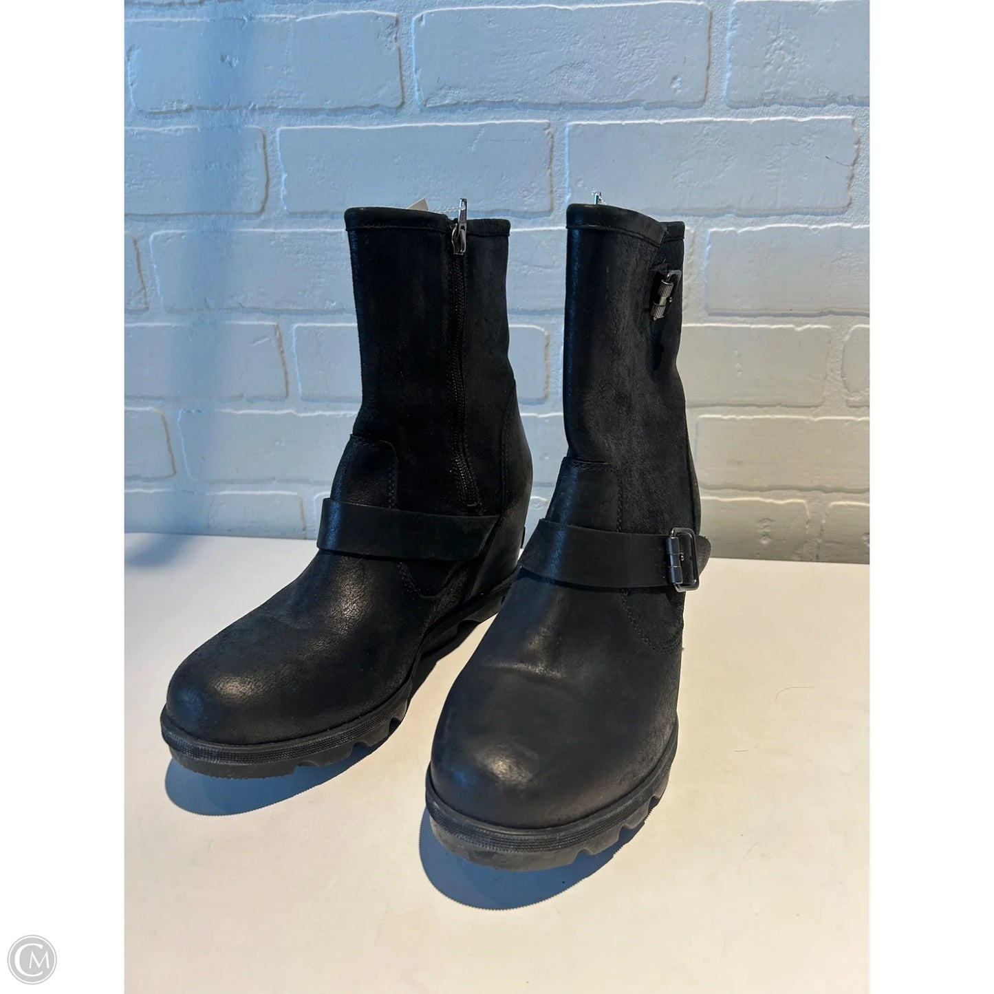 Boots Ankle Heels By Sorel In Black, Size: 11